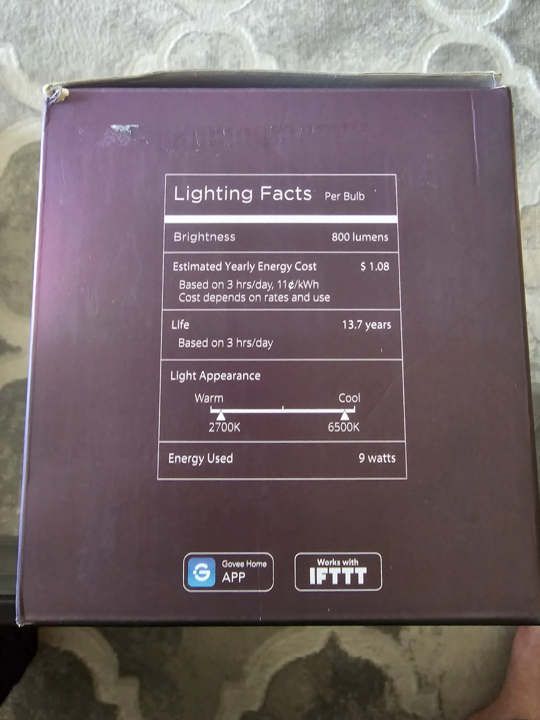 New Geovee 6 Pack RGB Light Bulbs - photo 3