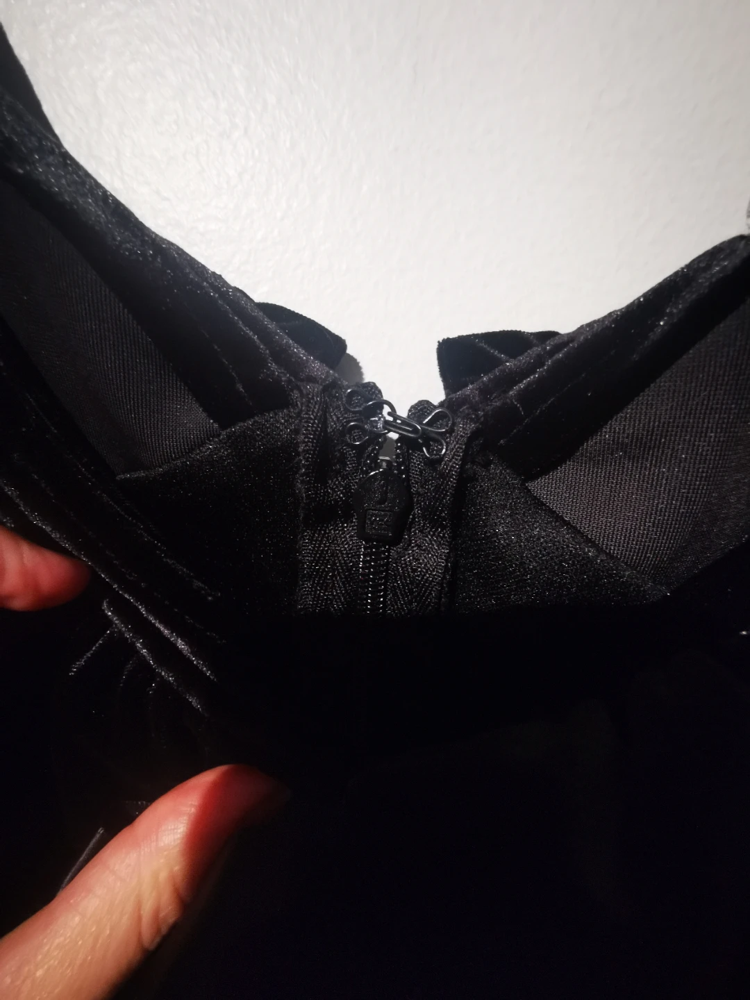 New 3X Torrid Black Velvet Ruffle Dress - photo 3