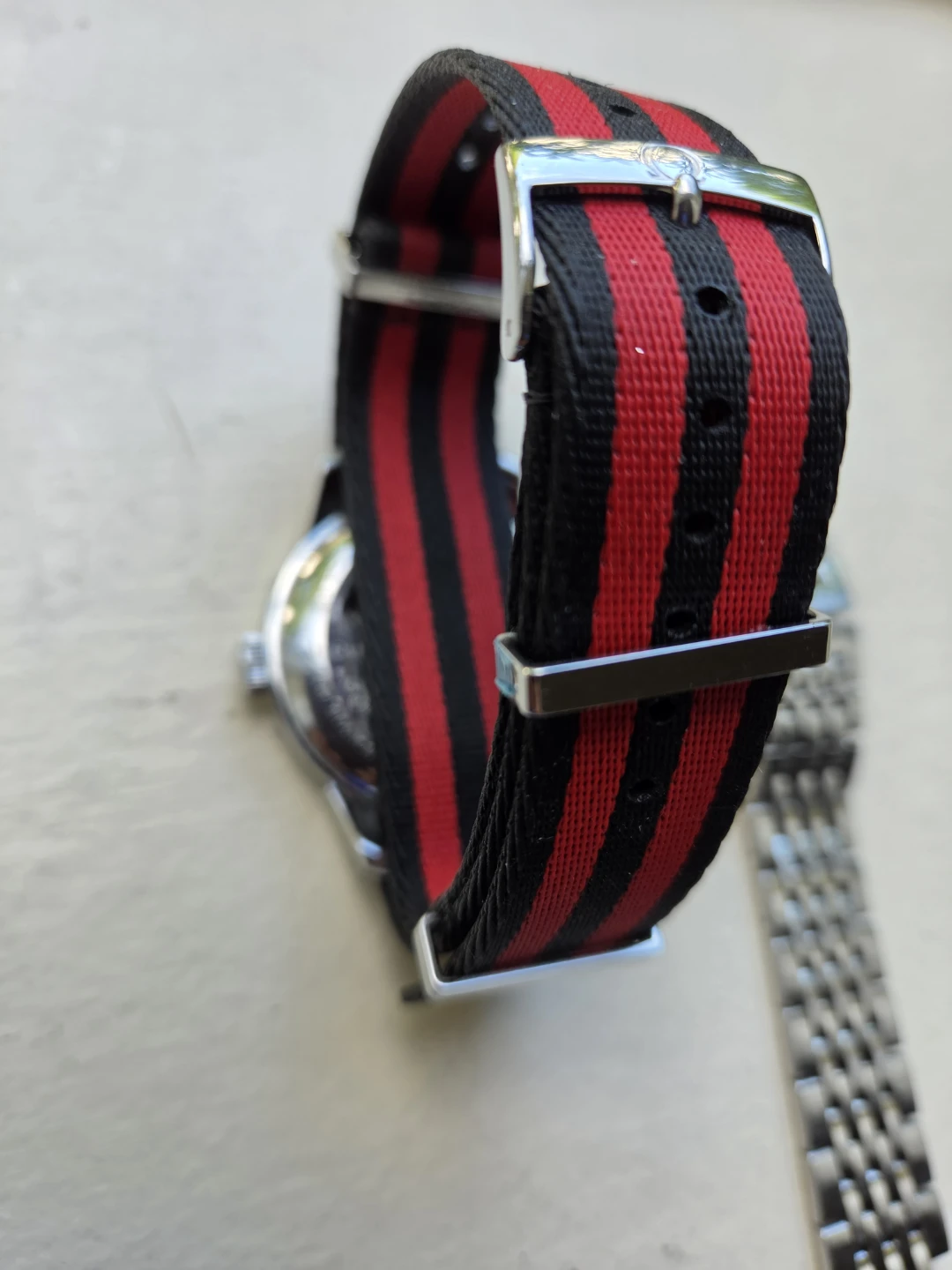Tissot 1853 Automatic Watch with Red & Black NATO Strap - photo 2