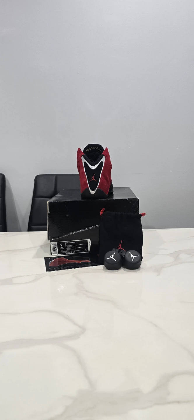 Air Jordan 21 toro red suede size 9 - photo 2