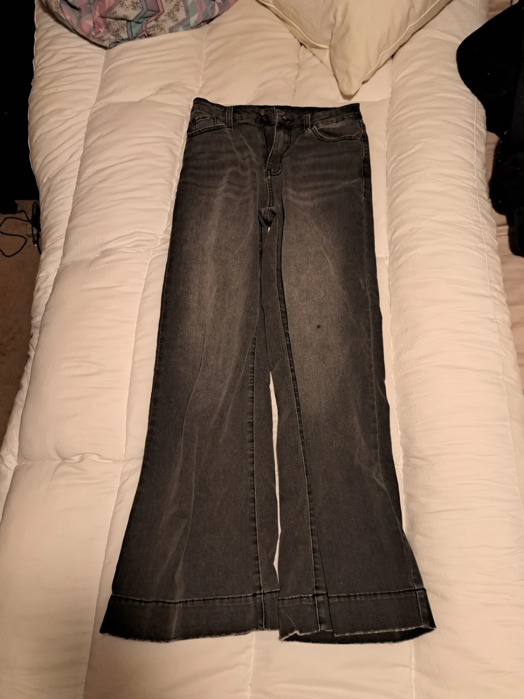 George Women's Wide Leg Jeans Size 6 Dark Grey
