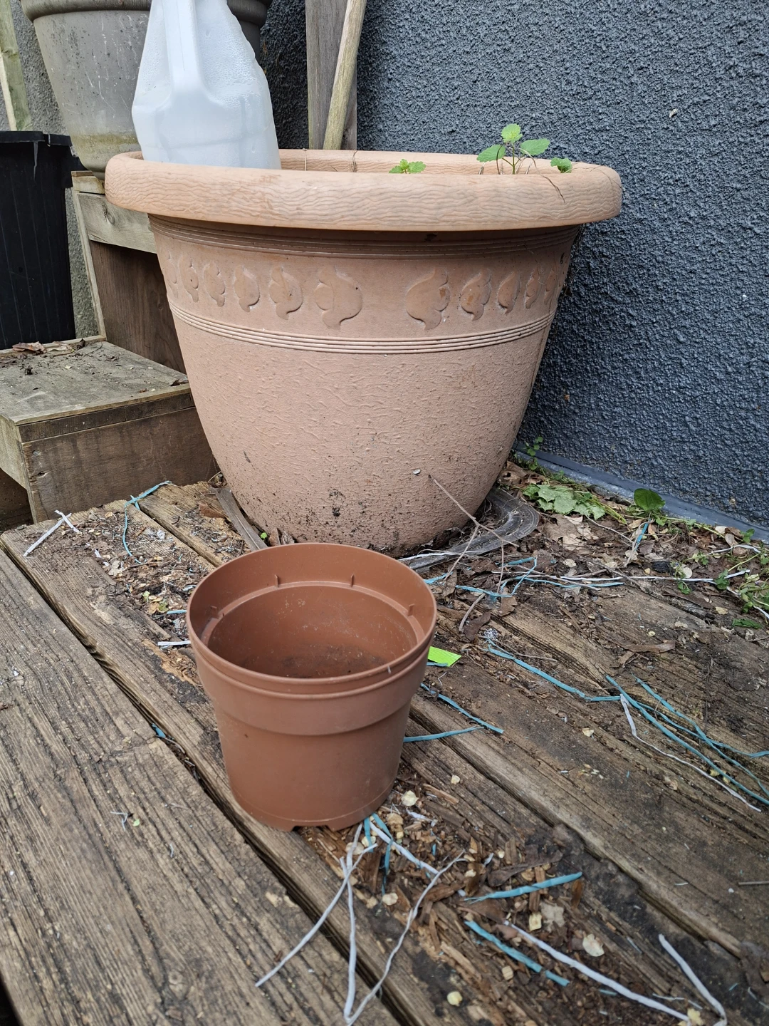 Large Terracotta-Coloured Planter Pot