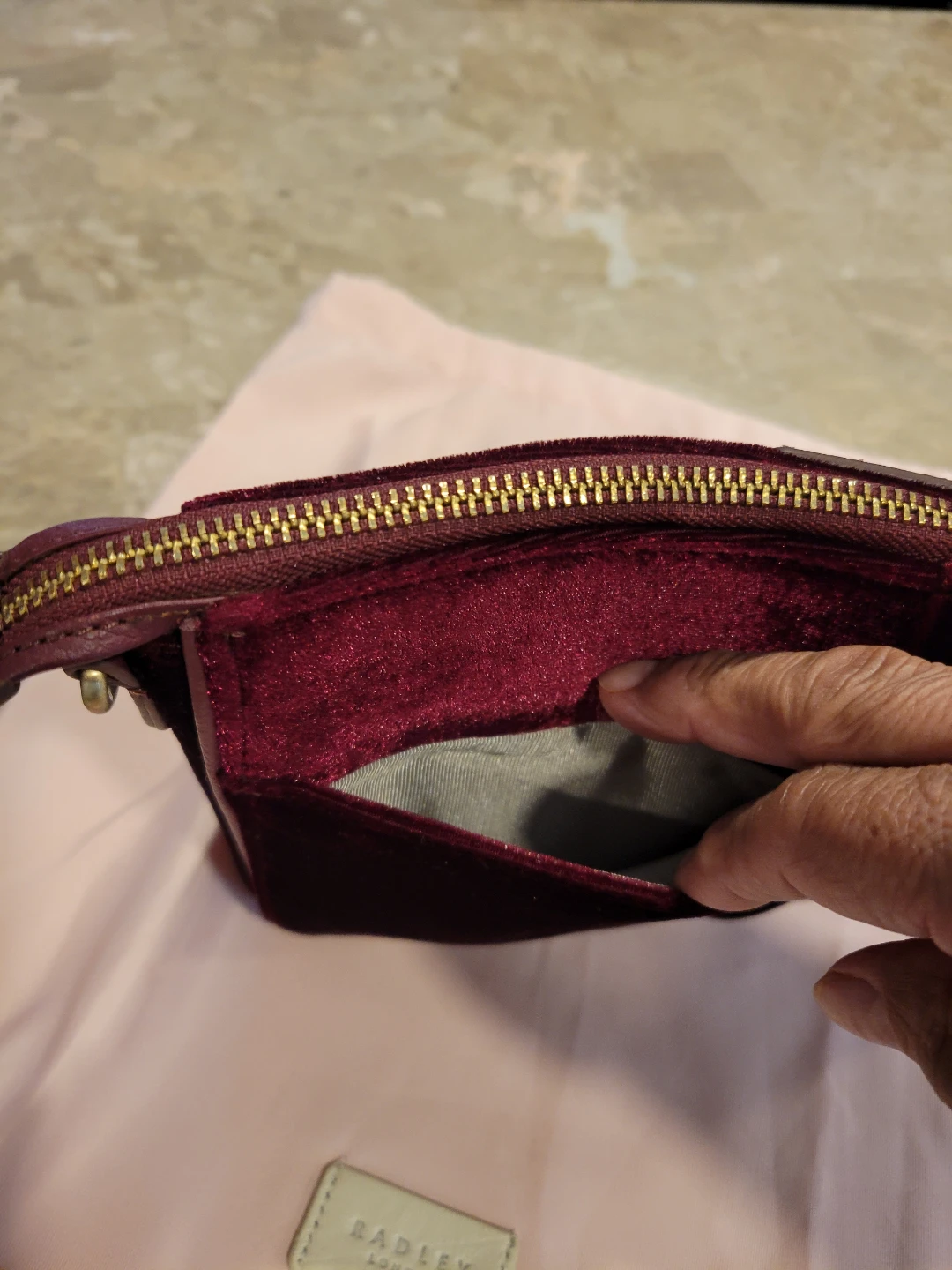 Radley London Velvet crossbody Bag & dust bag - photo 4