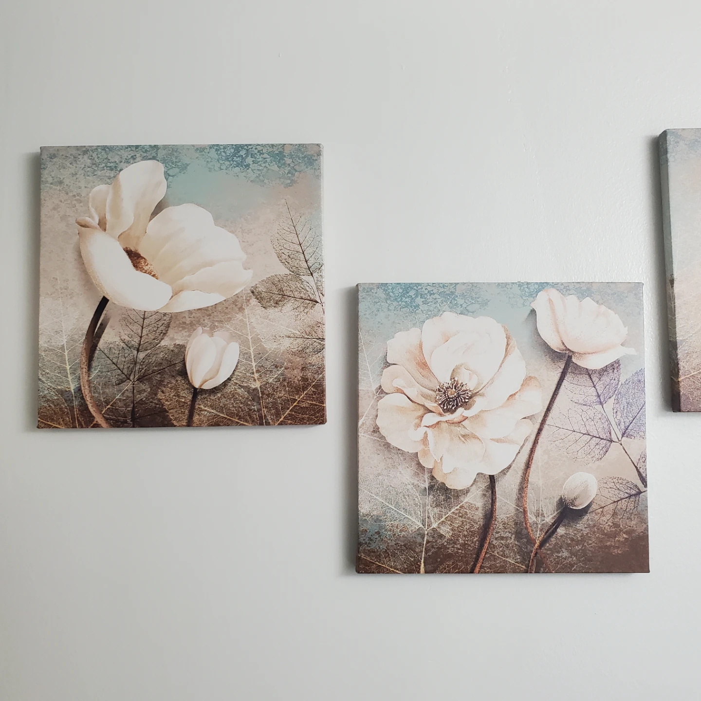 Set of 4 Floral Canvas Wall Art - photo 3