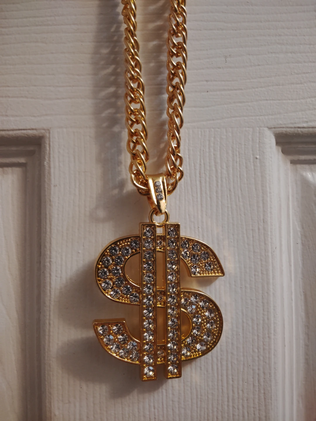 Gold Tone Dollar Sign Pendant Necklace - photo 4