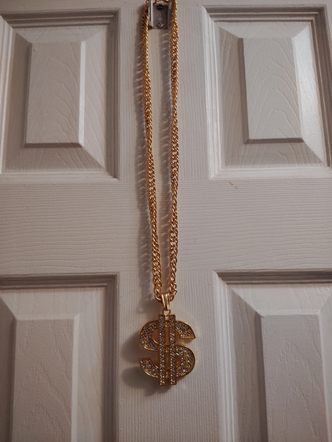Gold Tone Dollar Sign Pendant Necklace - photo 5