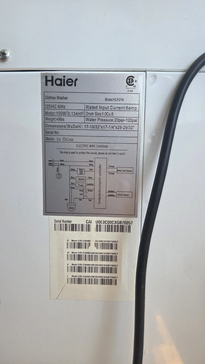 Haier Clothes Washer HL P21N - photo 4