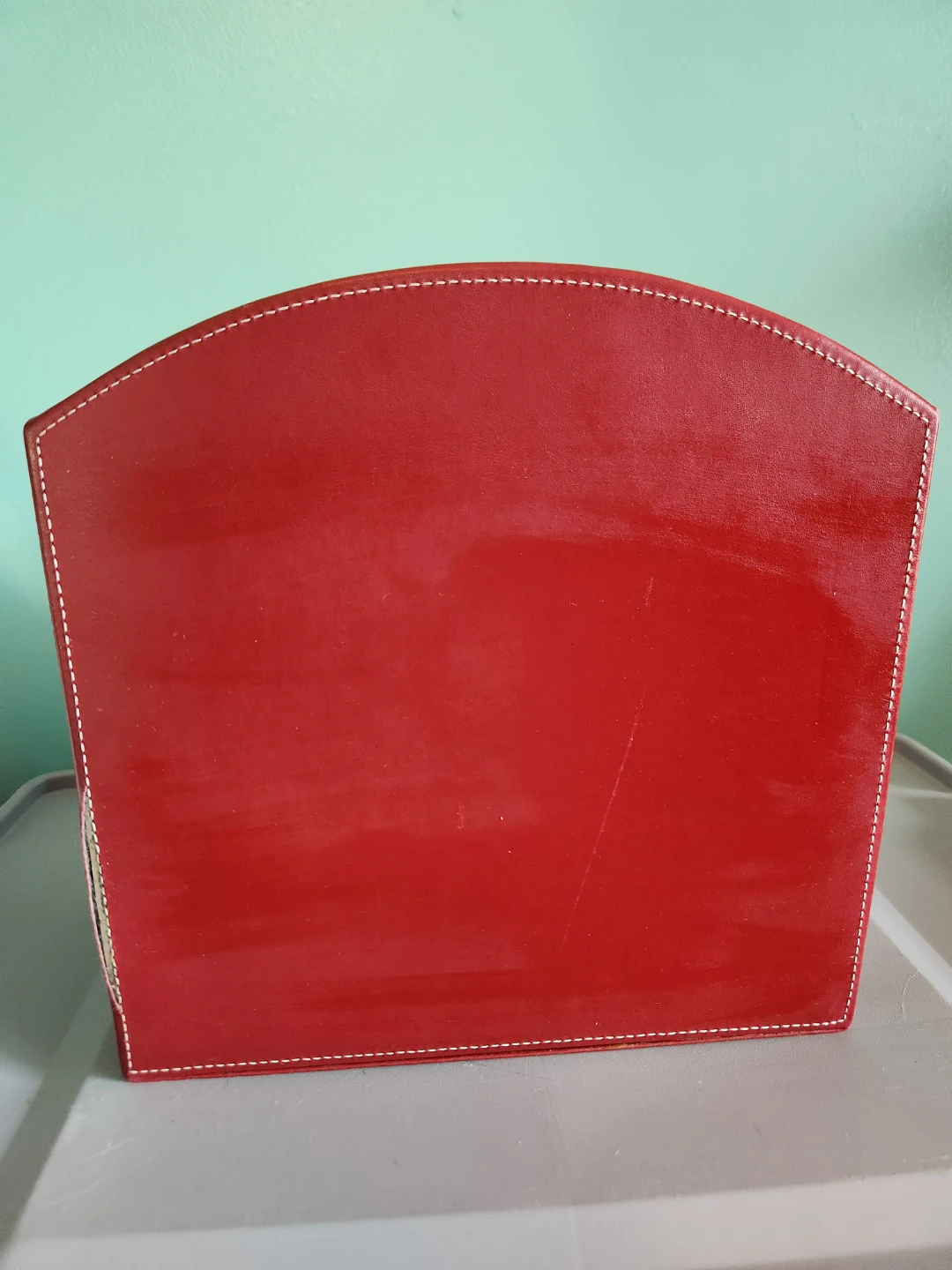 Red Desk Organizer with Drawer - photo 4