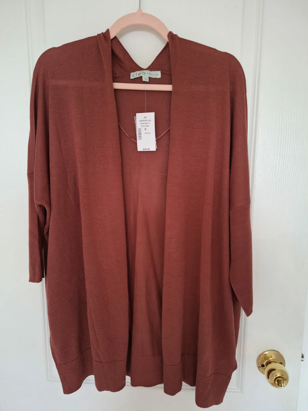 Cleo Petites Open Front Cardigan