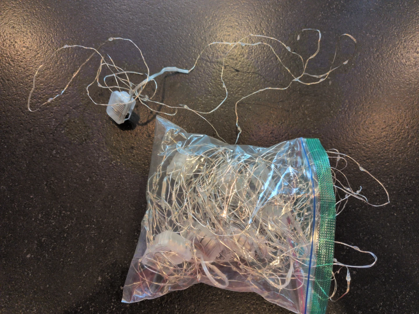 12 Individual Purple LED Fairy String Lights