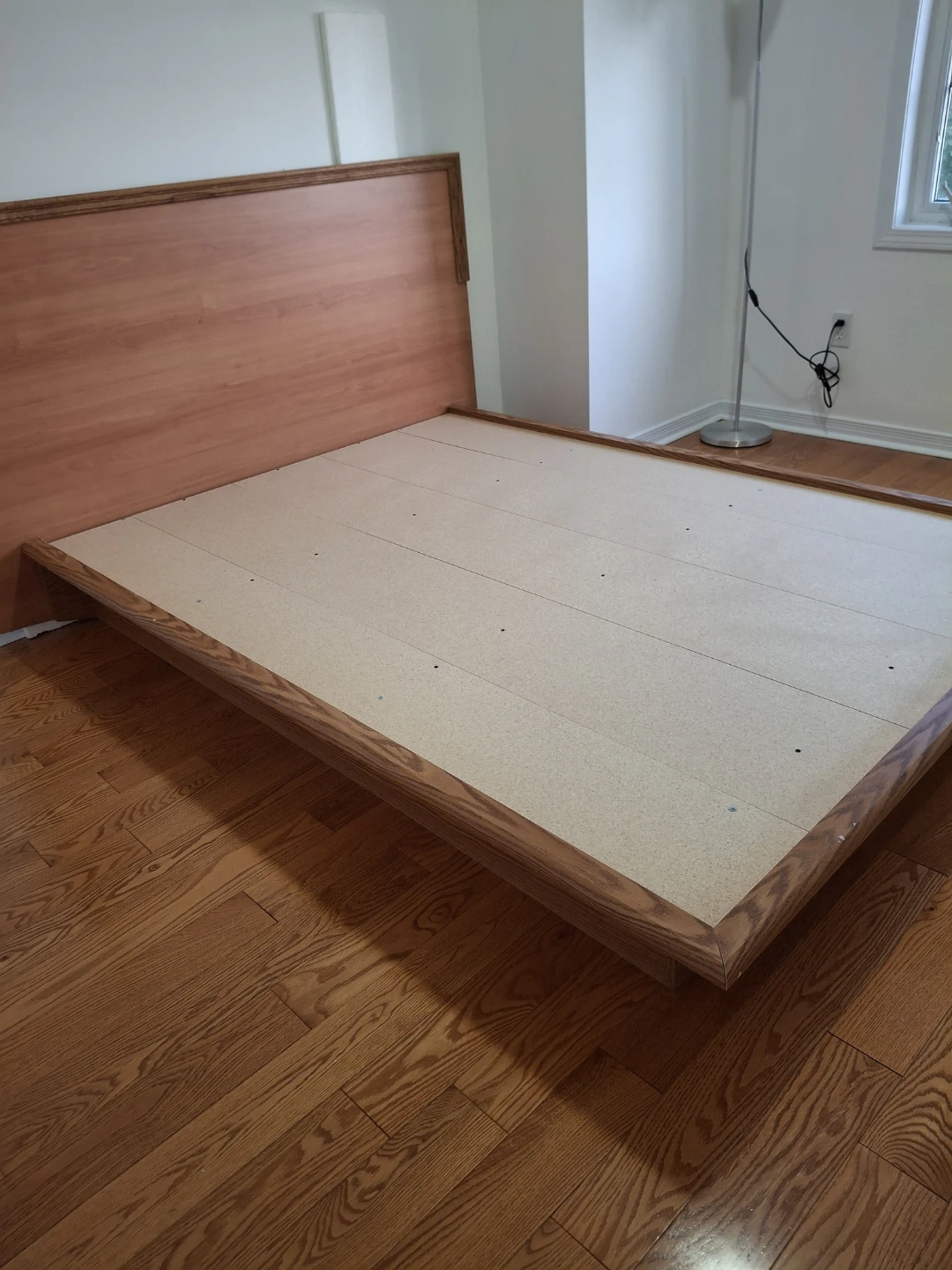 Wooden Bed Frame with Headboard - photo 2