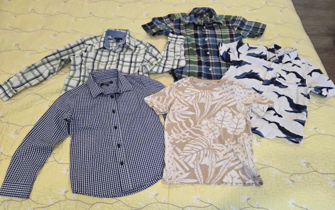Boys Button-Up Shirts and T-Shirt (5)