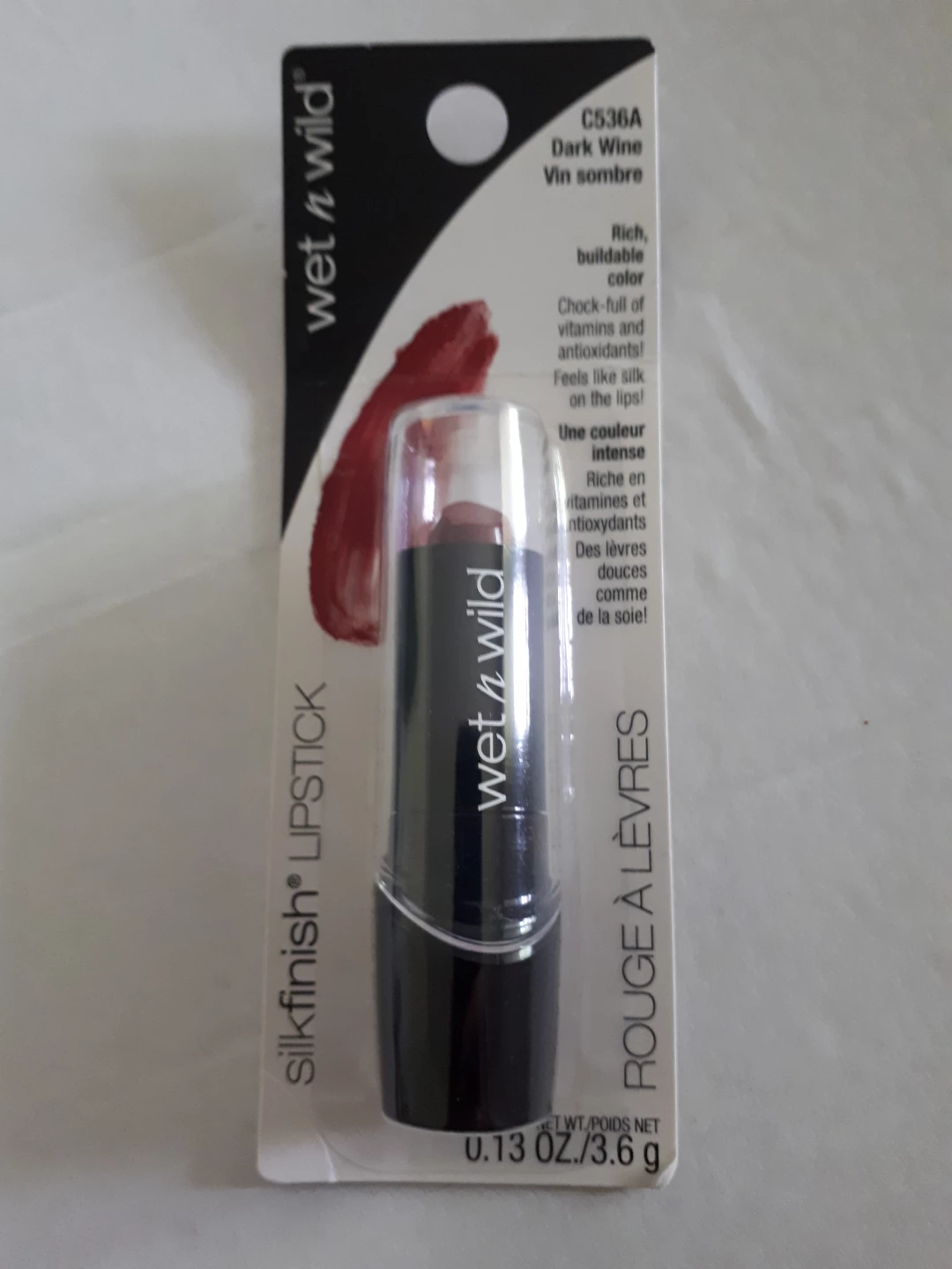 Wet n Wild Silk Finish Lipstick - Dark Wine⚽️