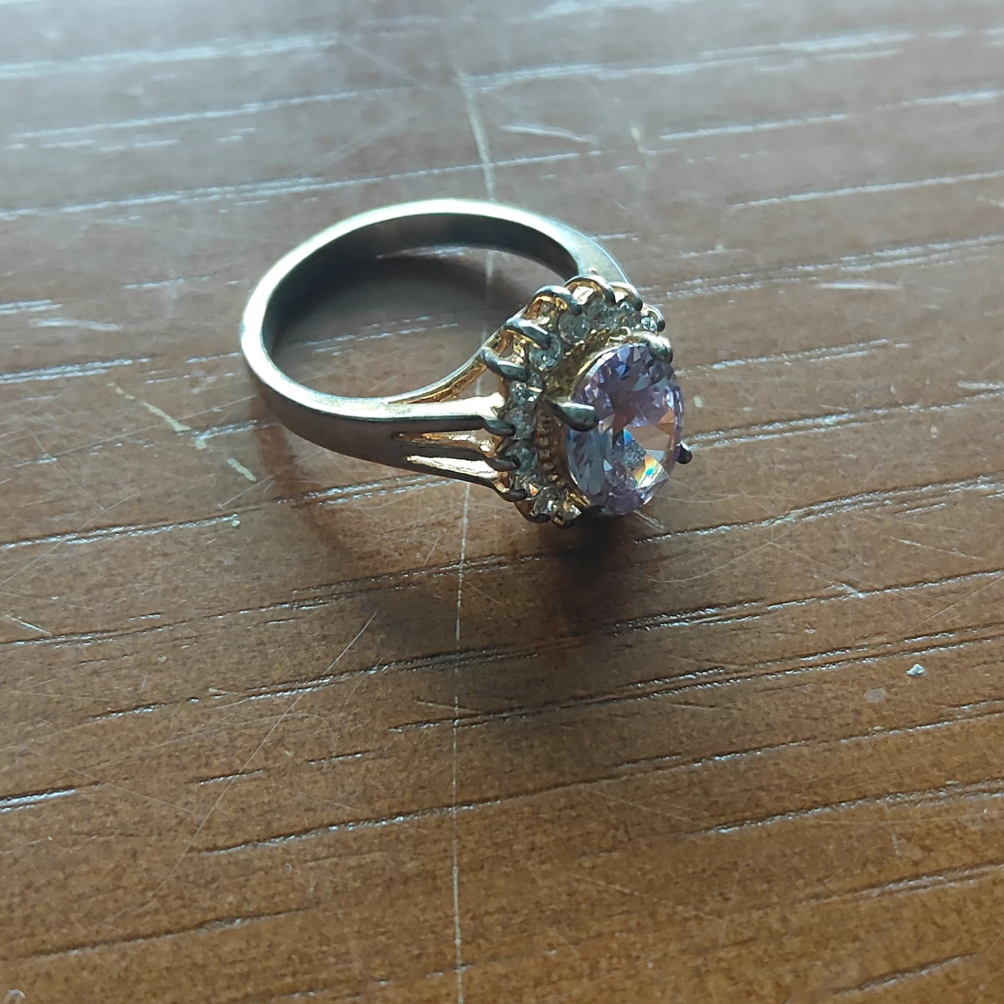 Purple stone ring