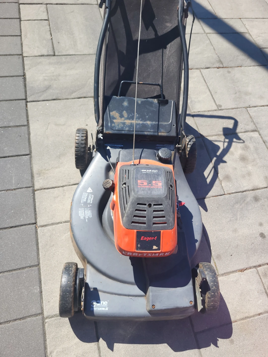 Craftsman Eager-1 lawn mower with a 5.5