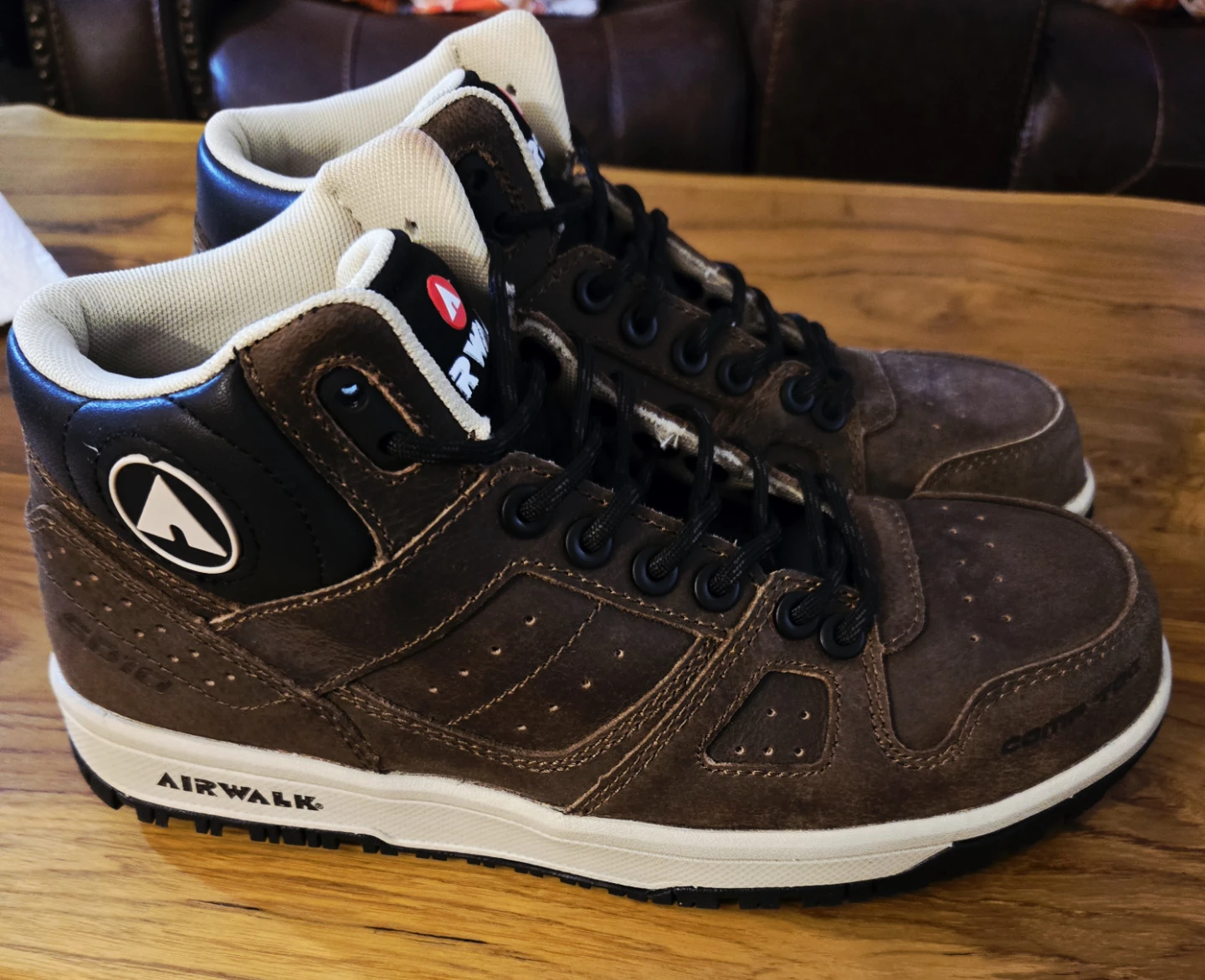 Airwalk Brown Mid-Top Sneakers