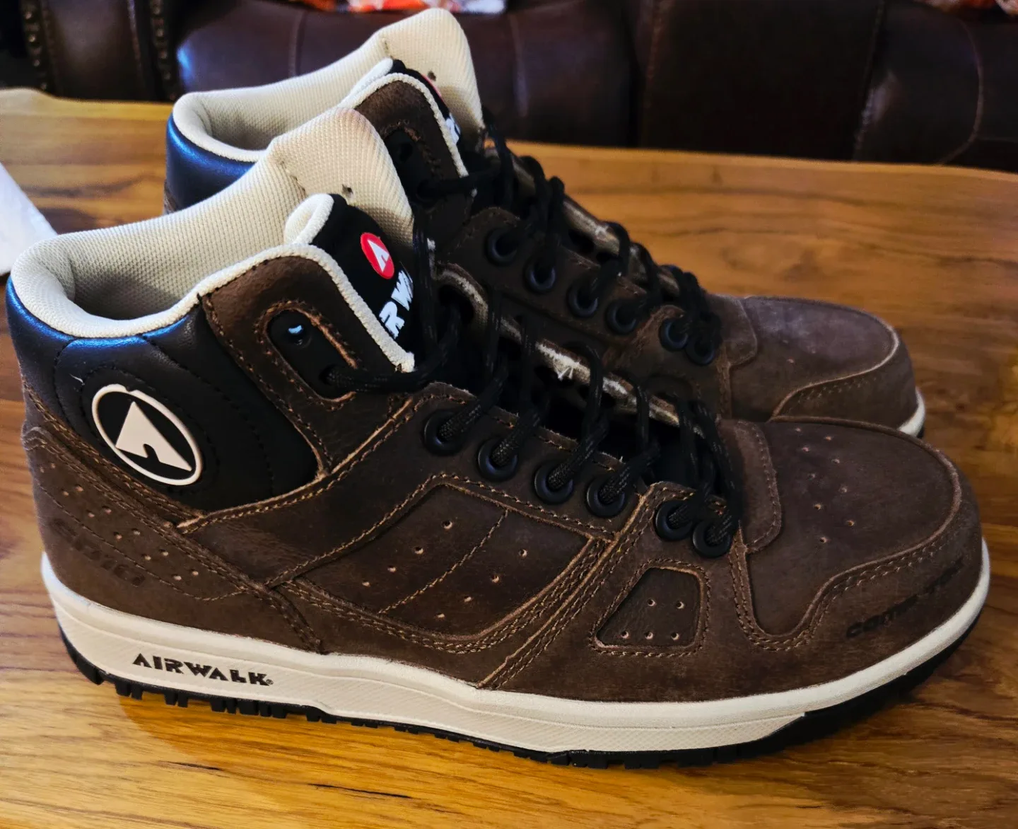 Airwalk Brown Mid-Top Sneakers