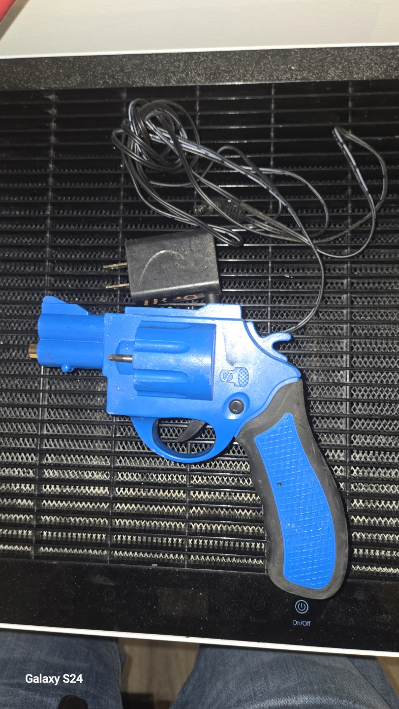 Real Drill Shaped like Blue Revolver with Charger - photo 2
