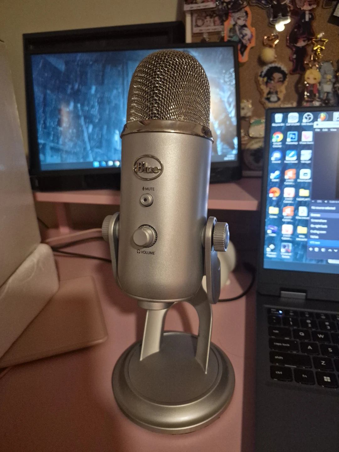 Silver Blue Yeti USB Microphone