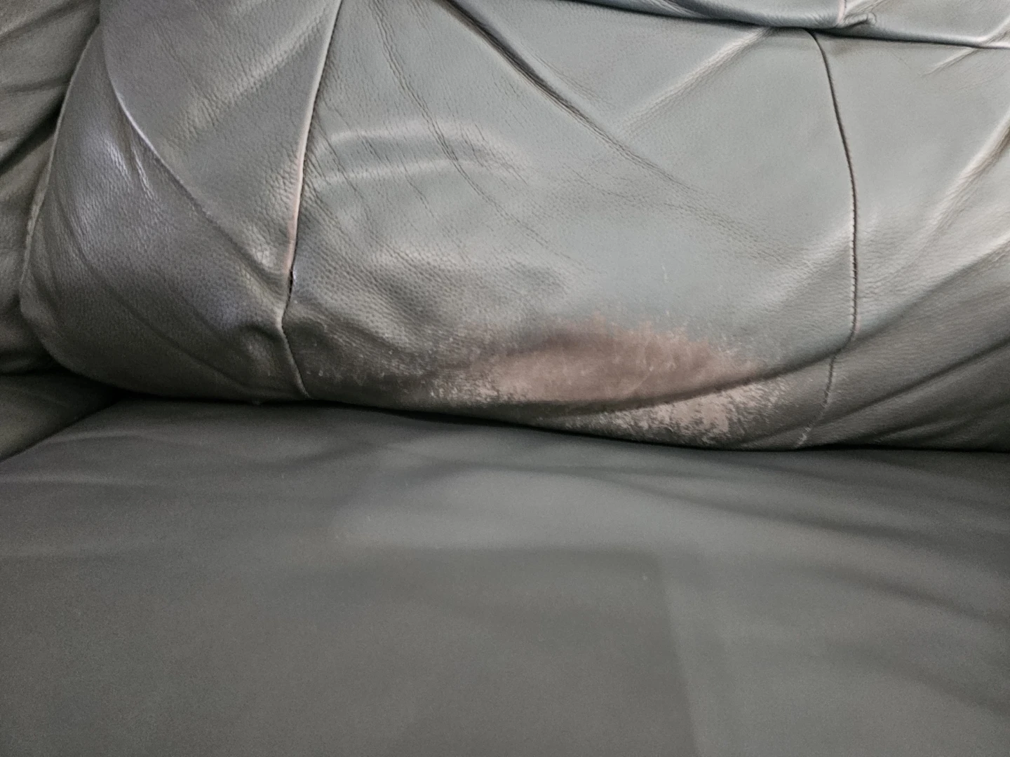 Green Leather Sofa - photo 4