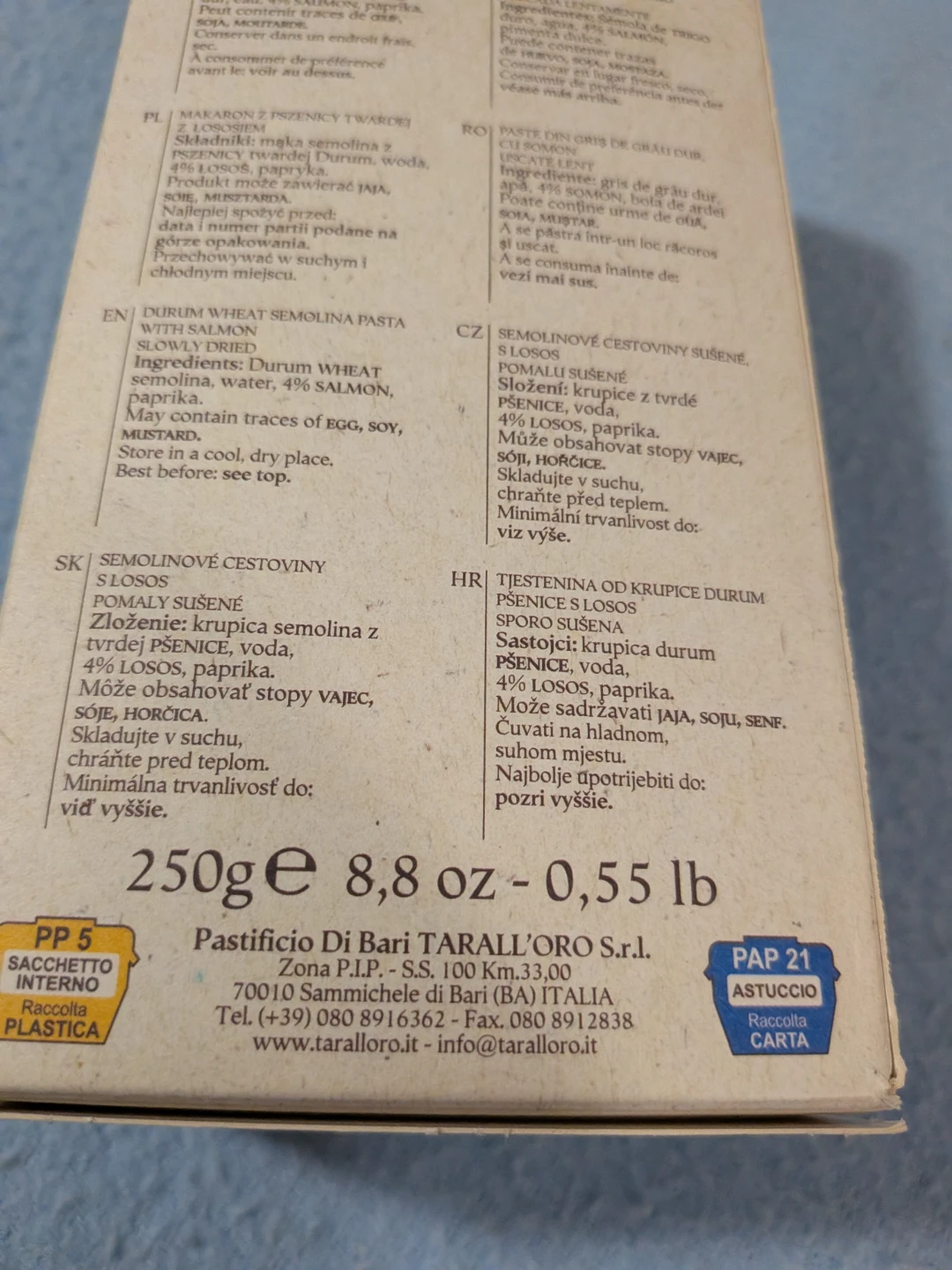 Free  Di Bari Conchiglie Al Salmone Pasta - 250g ⚽ - photo 4