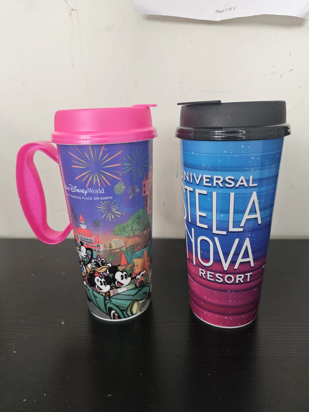 Disney World and Universal Stella Nova Resort Travel Mugs