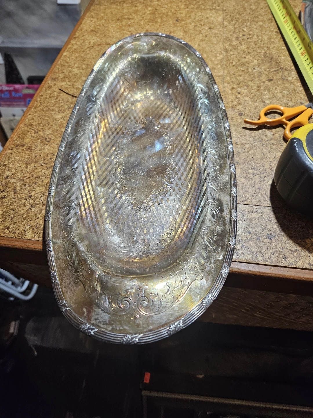 Vintage Silver Plated Serving Platter - photo 2