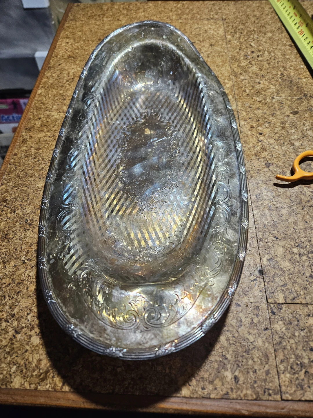 Vintage Silver Plated Serving Platter - photo 3
