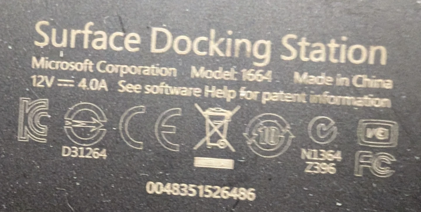 Microsoft Surface Pro dock w/power cable - photo 3
