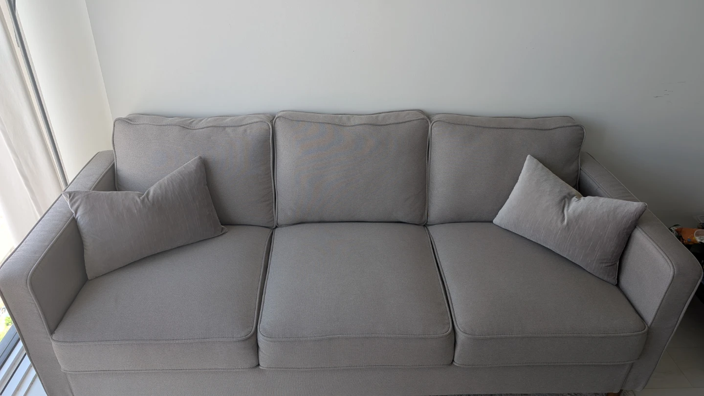 Grey 3-Seater Sofa - photo 2