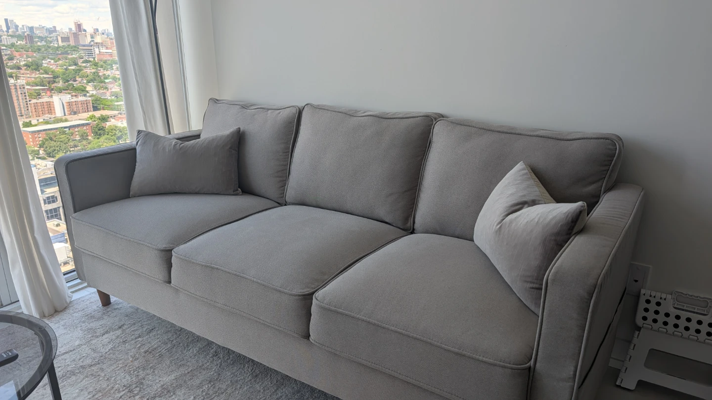 Grey 3-Seater Sofa - photo 4