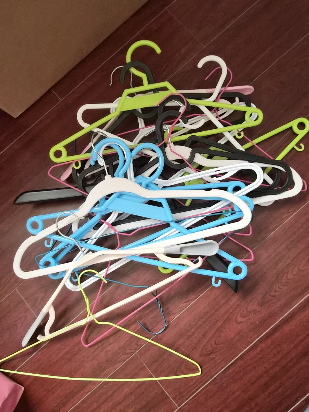 Assorted Plastic Clothes Hangers