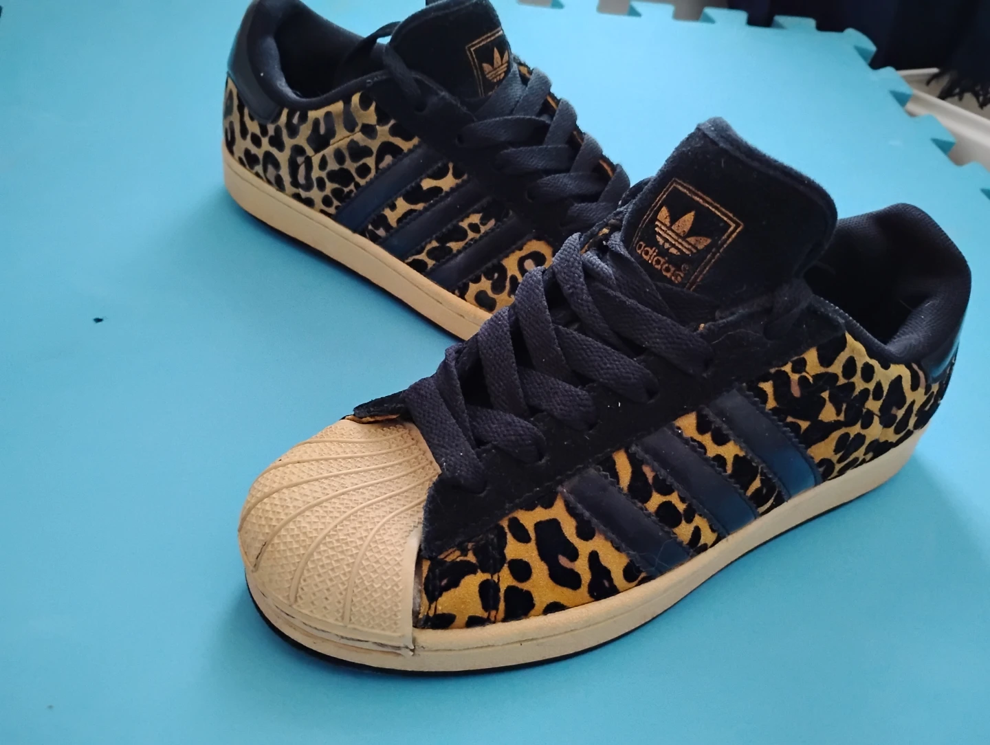 Adidas Superstar Leopard Print Shoes