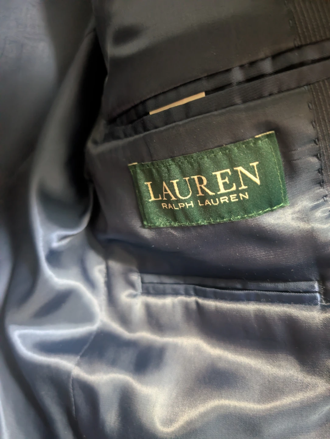 Boy's Dark Navy suit blazer size 14R  Ralph Lauren - photo 2