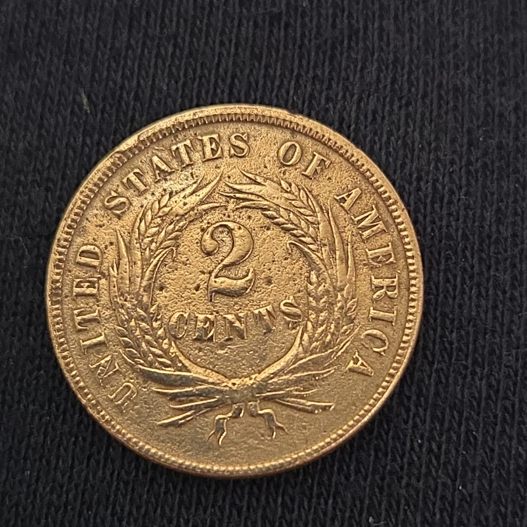 1865 United States 2 Cents Coin
