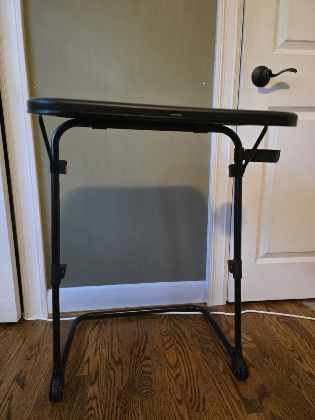 Adjustable Folding Laptop Desk / Snack Table with Cup Holder