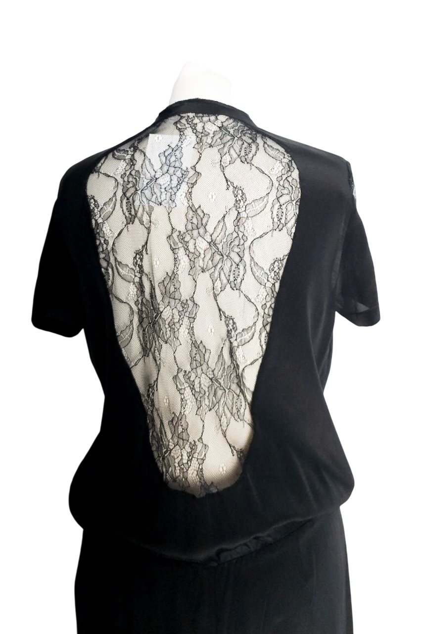 Maje Black Lace Detail Romper size2 - photo 2