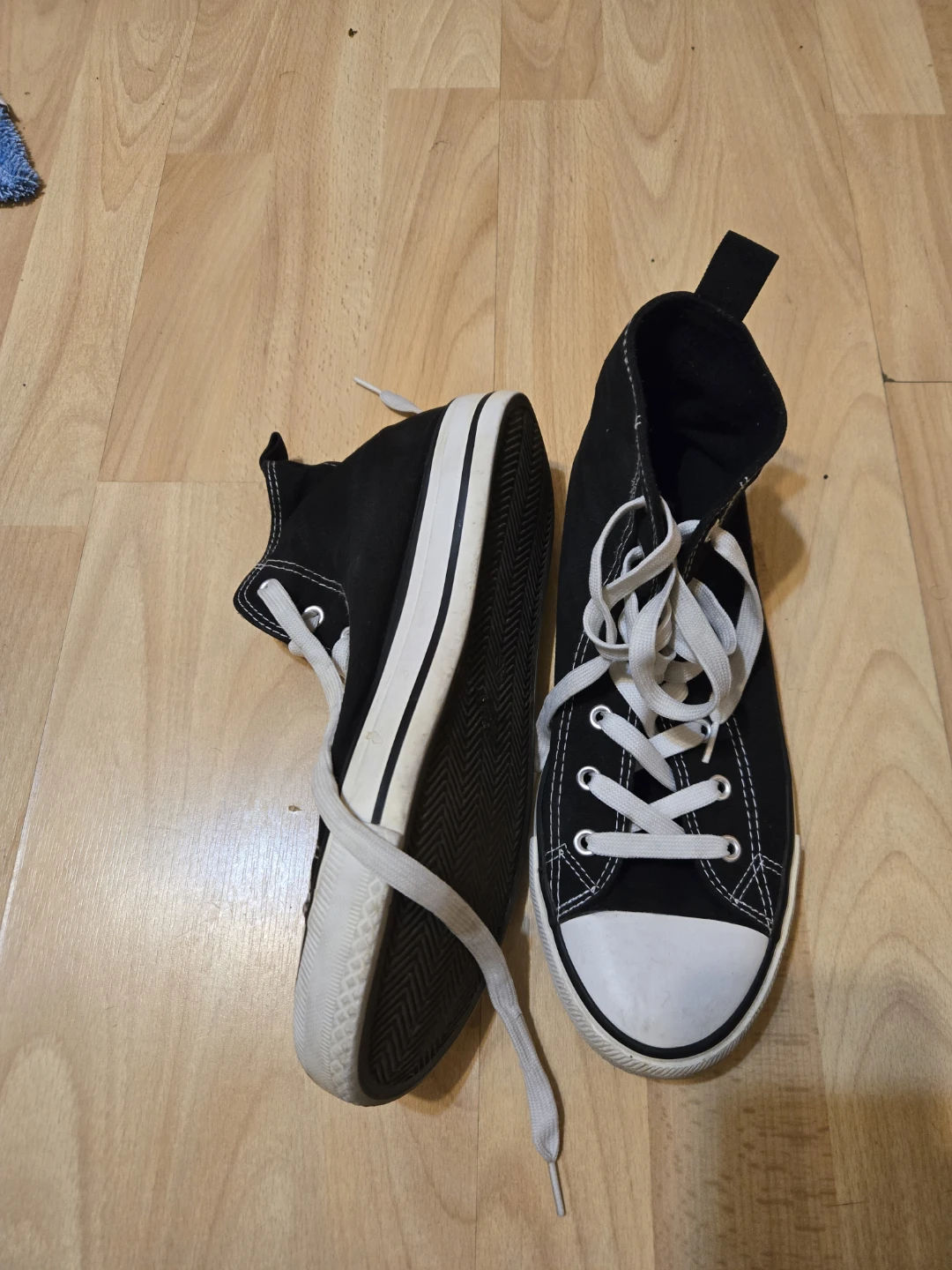 ⚽ Primark Black High Top Sneakers - photo 2