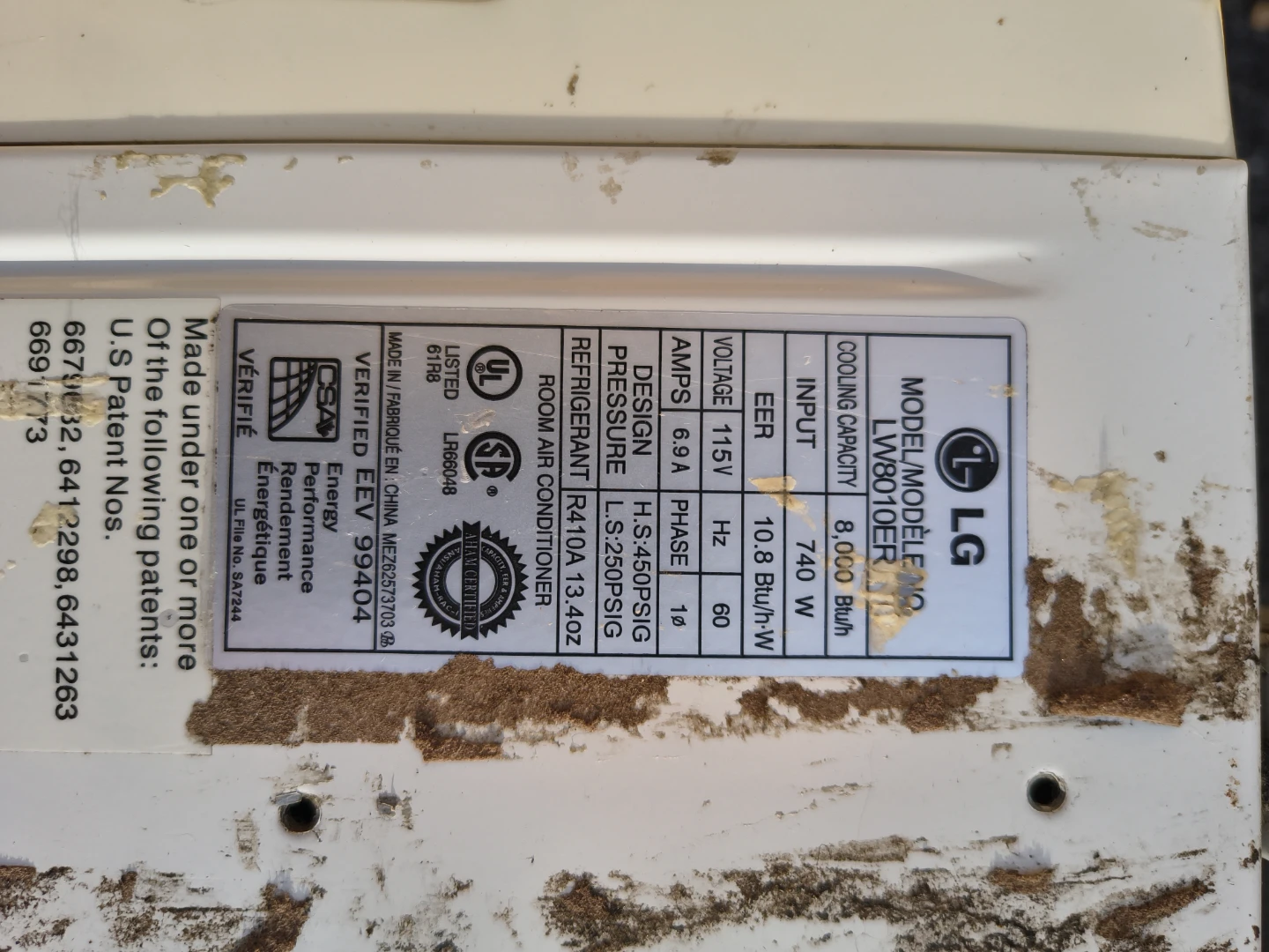 LG 8000 btu air conditioner - photo 3