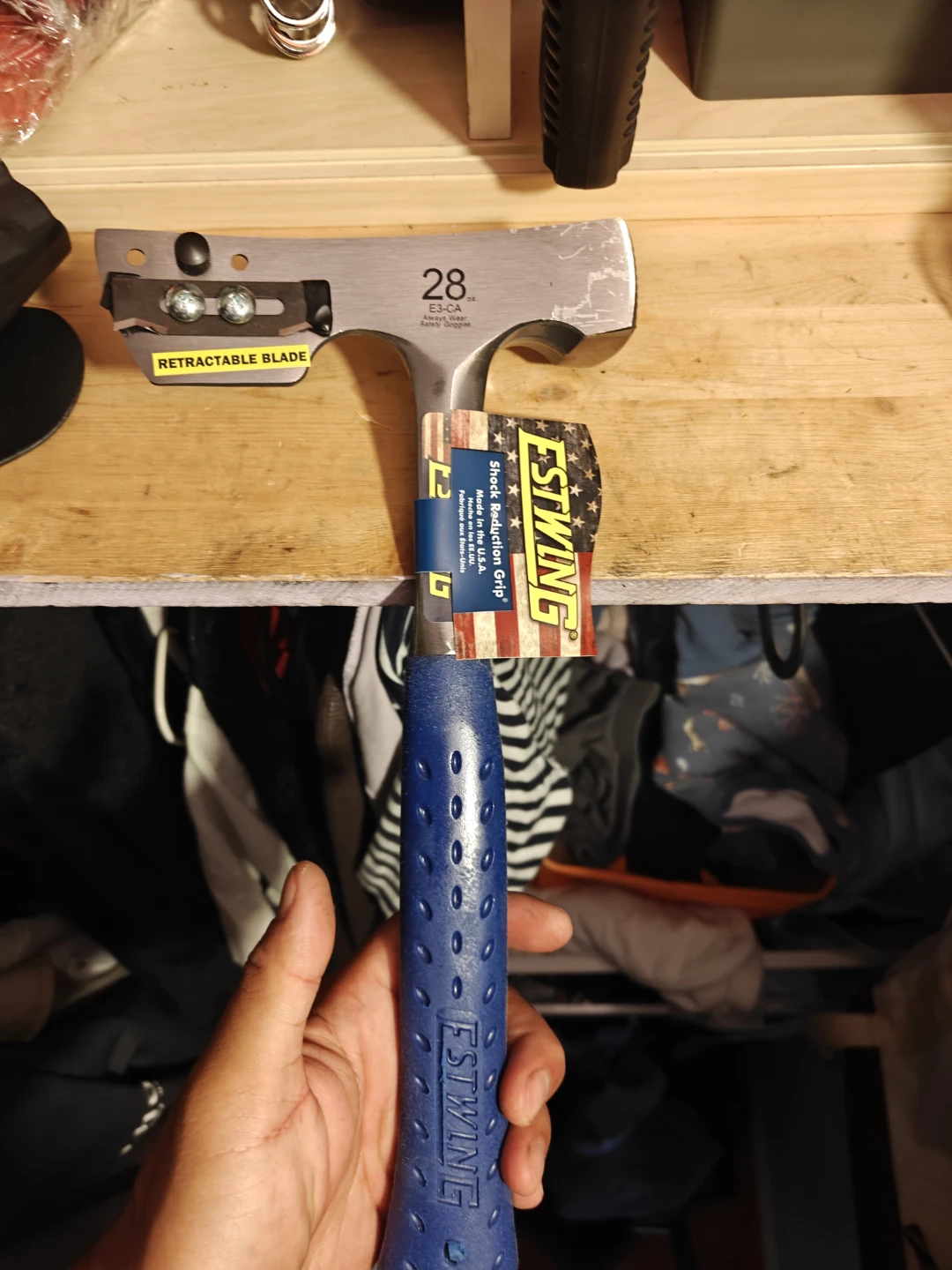 Estwing 28 oz. Claw Hammer with Retractable Blade