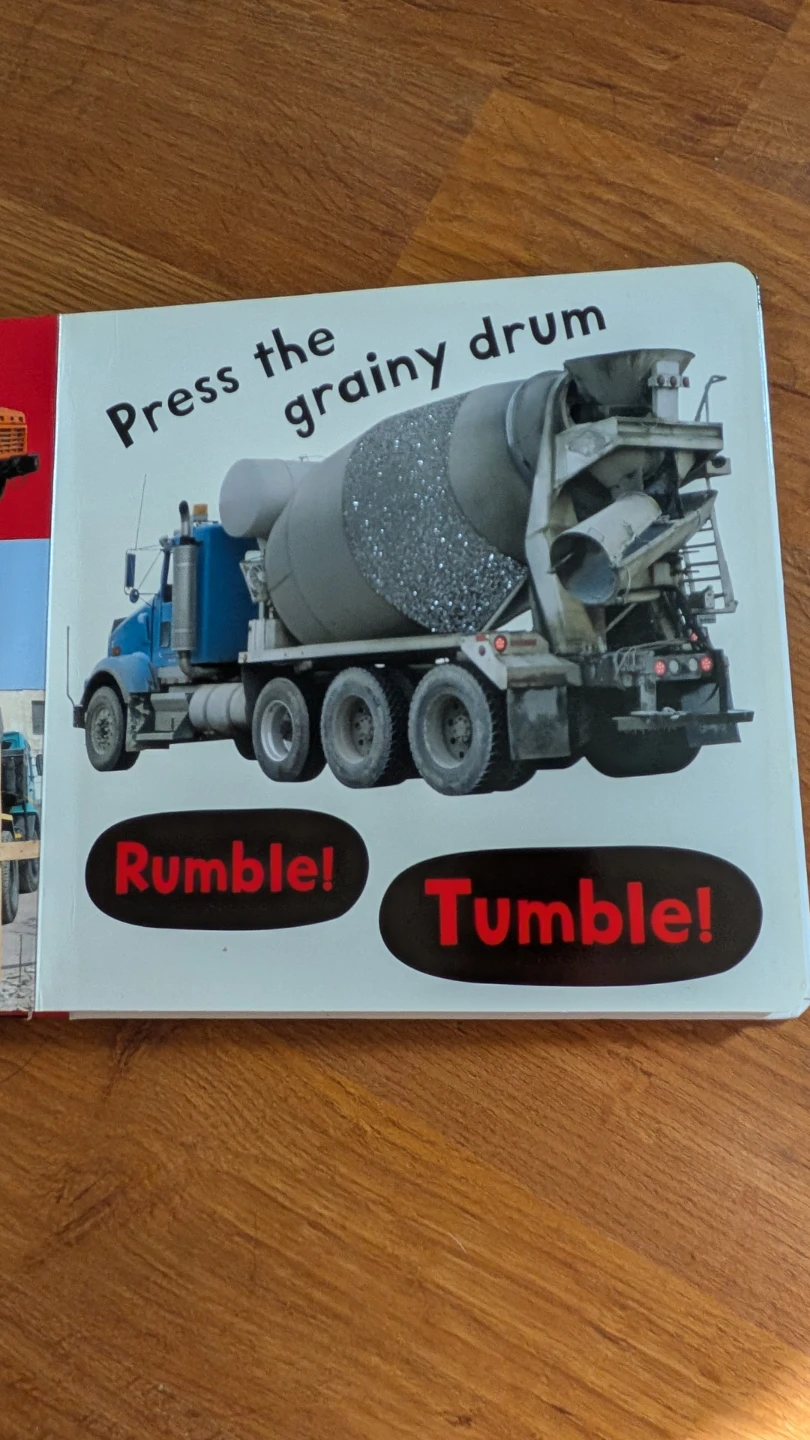 Noisy trucks interactive kids book ⚽ - photo 2