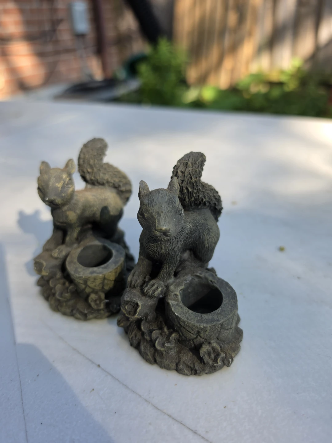 Set of 2 Squirrel Candle Holders - photo 2