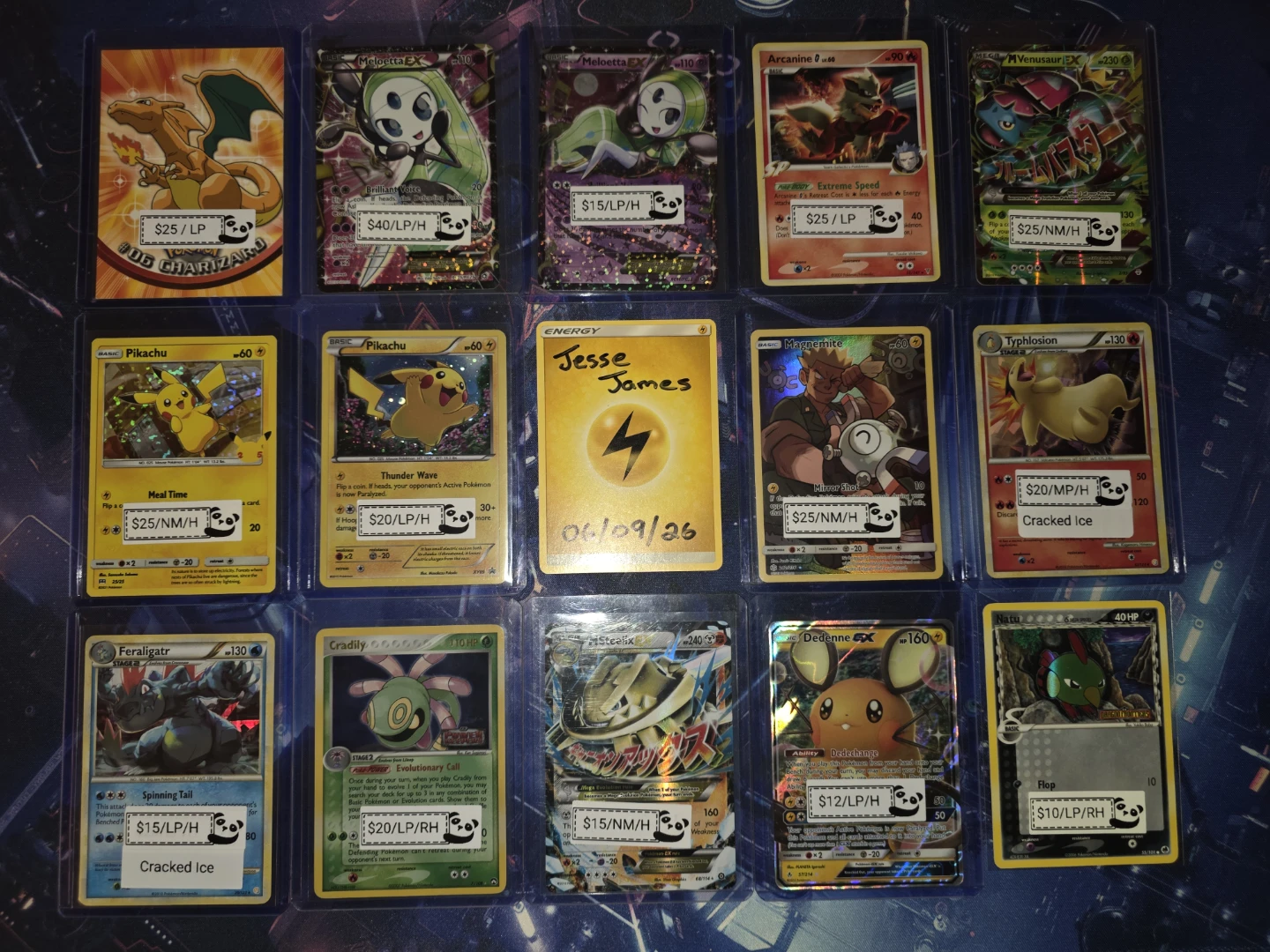 Various Pokémon Trading Cards