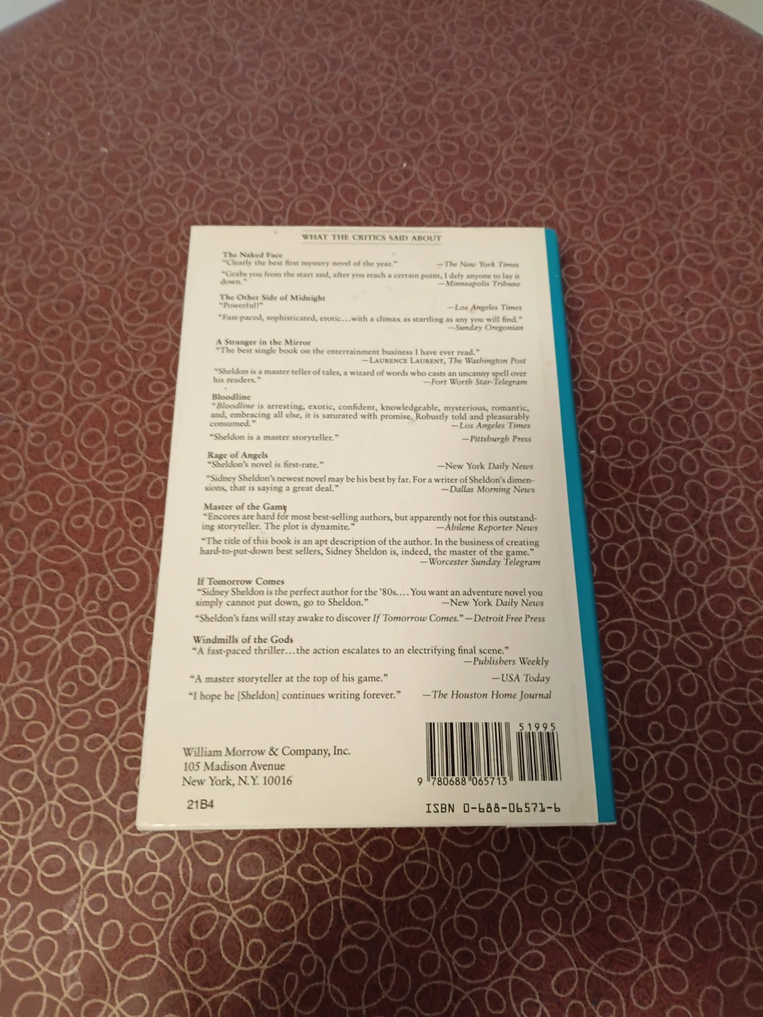 Sidney Sheldon The Sands of Time Paperback Book - photo 3