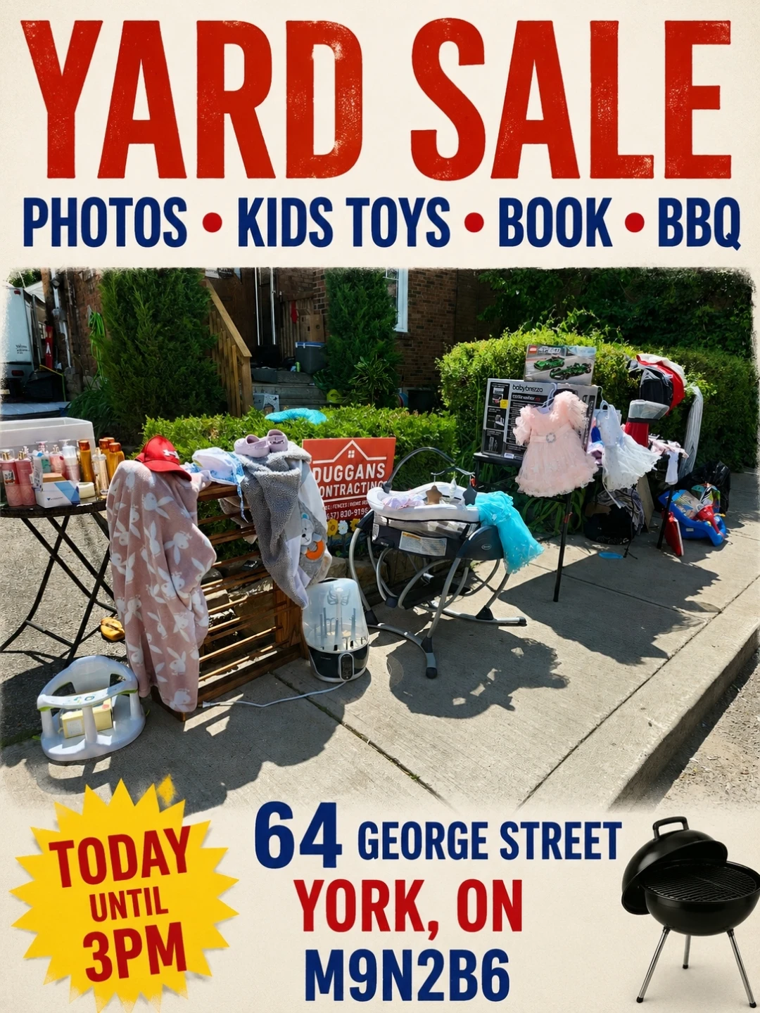 Yard Sale June 14th until 4pm