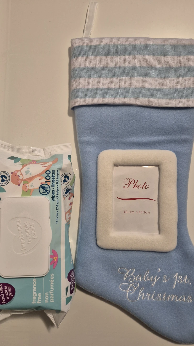 Baby's 1st Christmas Stocking with Photo Frame - photo 3