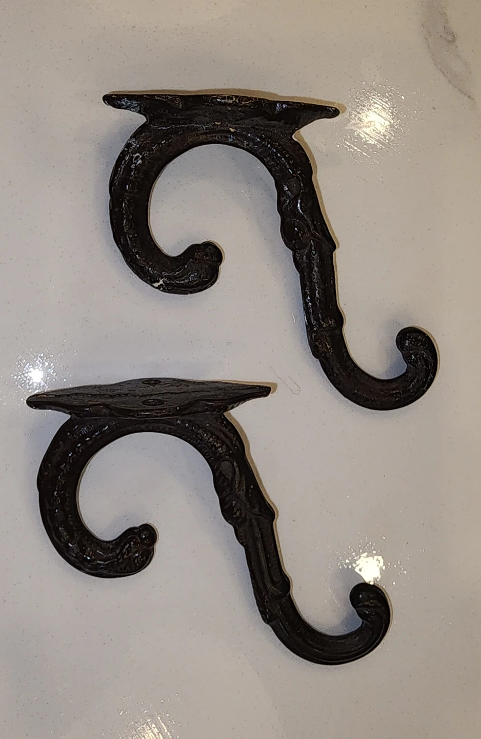 Set of 2 Decorative Cast Iron Hooks - photo 5