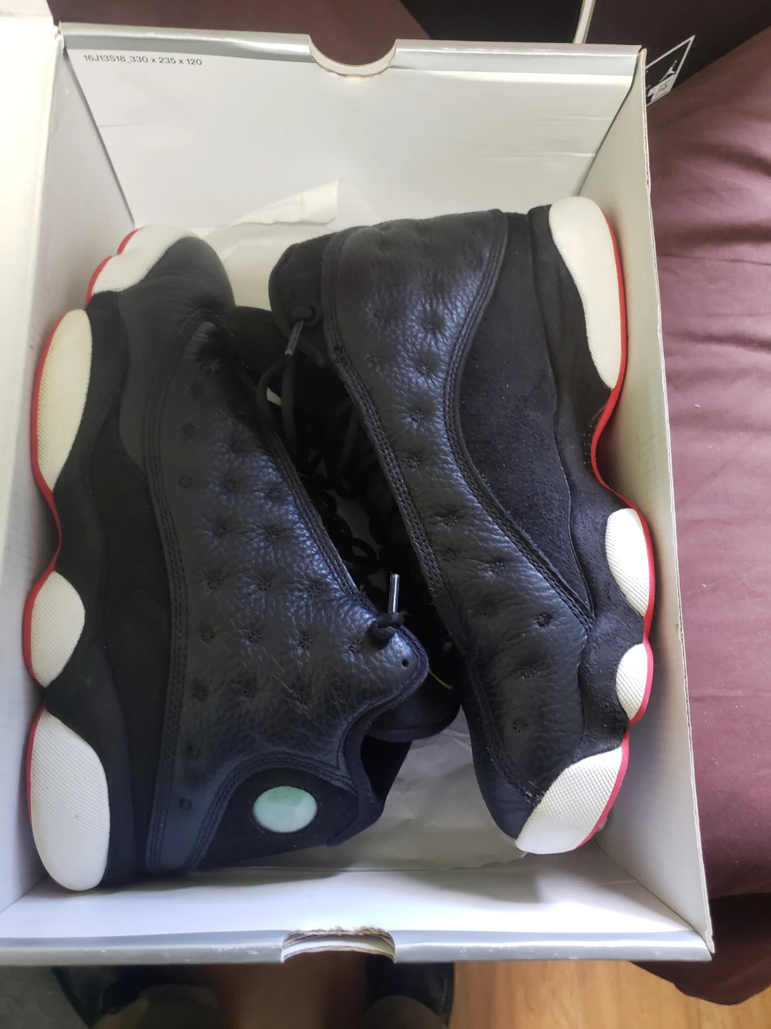 Air Jordan 13 Retro Black/True Red-White Men's Size 8 - photo 4
