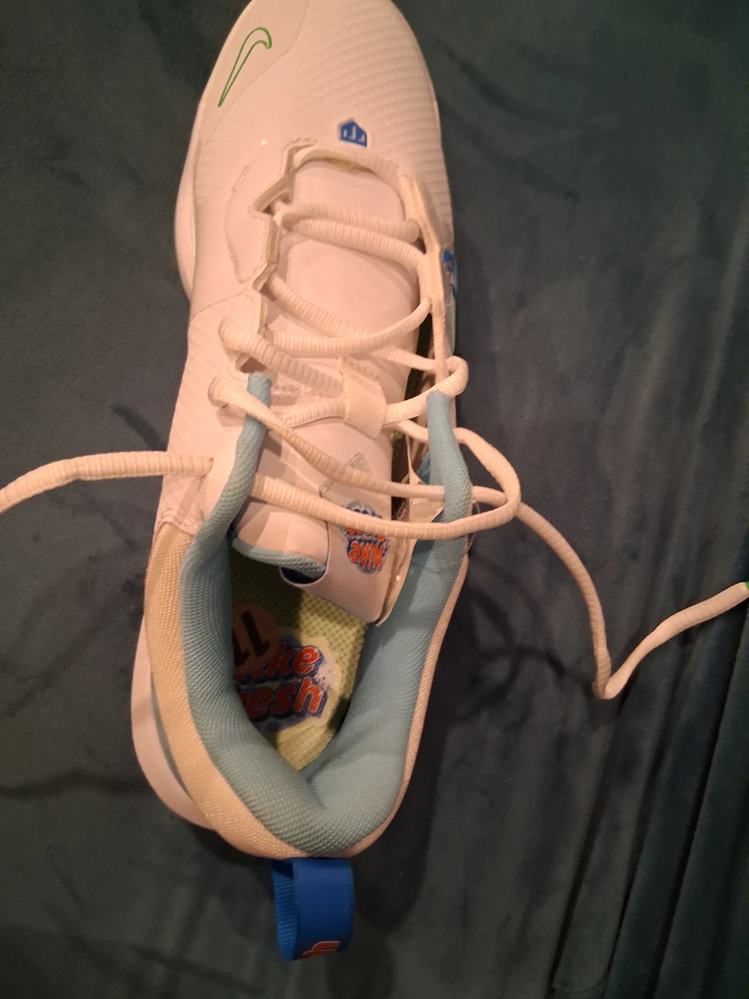 Nike Golf Shoes - White/Blue Size 11 - photo 3