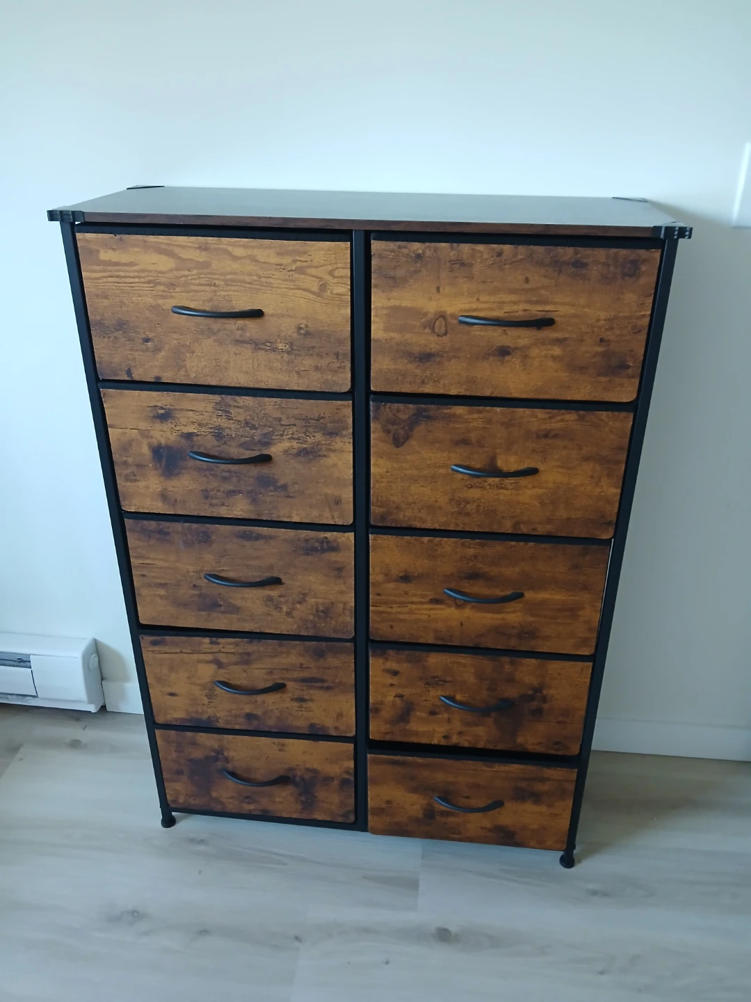 10-Drawer Dresser with Wood-Look Finish